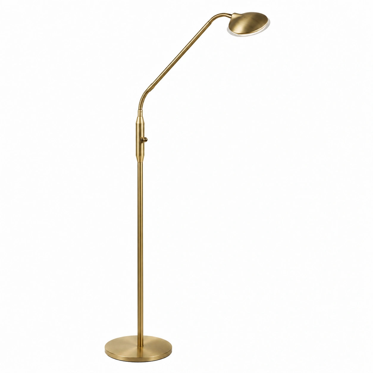 Moderne LED Stehleuchte Eva in Bronze, Dimmbare 5W LED, 3000K Warmweiß, 149cm