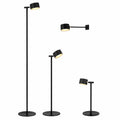 Northpoint Flexible LED Akku-Stehlampe 3-in-1, Dimmbar, Höhenverstellbar bis 120 cm, Warmweißes Licht (3000K), Innen- und Außenbereich, Schwarz