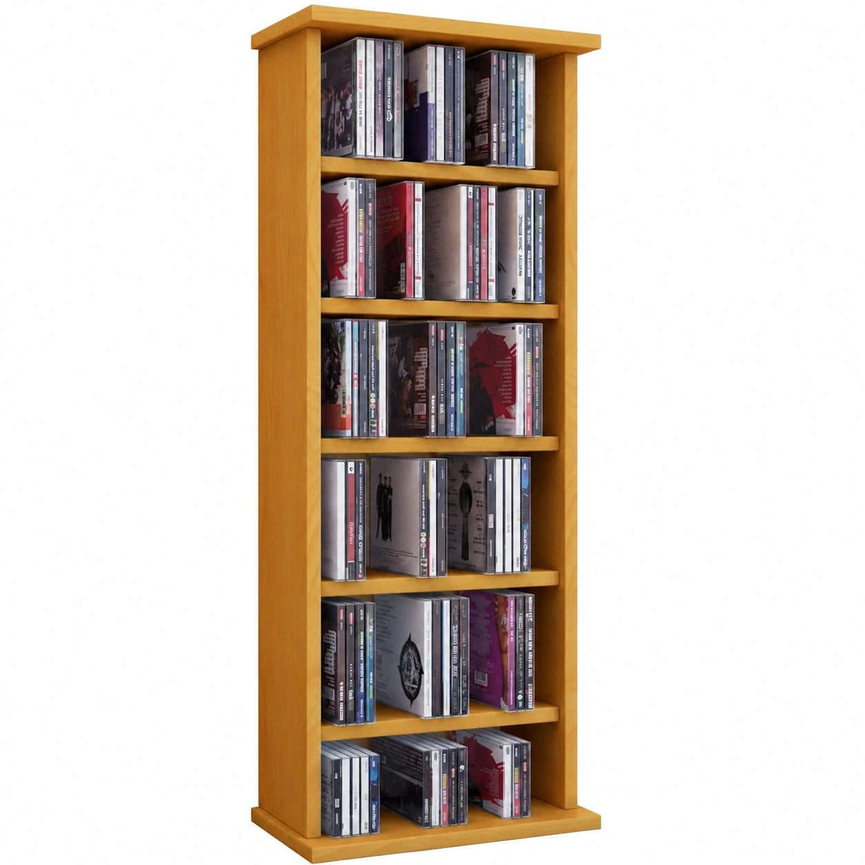 VCM DVD-CD Regal Holz Medienregal mit Farbwahl
