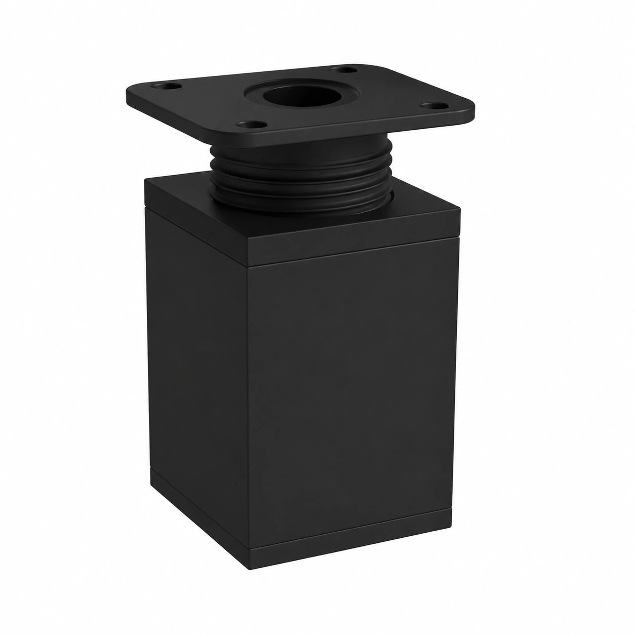 4 Stück Möbelbeine Schwarz 60mm, Verstellbare Möbelfüße für Schrank, Sofa und Tisch