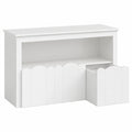 YOUDENOVA Kinderzimmer Regal mit Rollen, 3 Aufbewahrungsboxen, Weiß, Perfekt für Spielzeug und Bücher, 102,2x33x61,5 cm