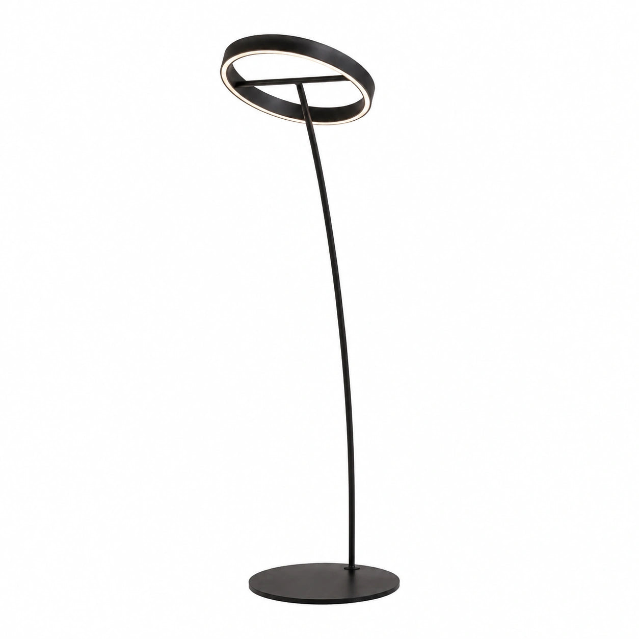 NEONA LED Stehleuchte, dimmbar mit Fernbedienung, schwenkbar 180°, für Wohnzimmer, Leselampe in Schwarz