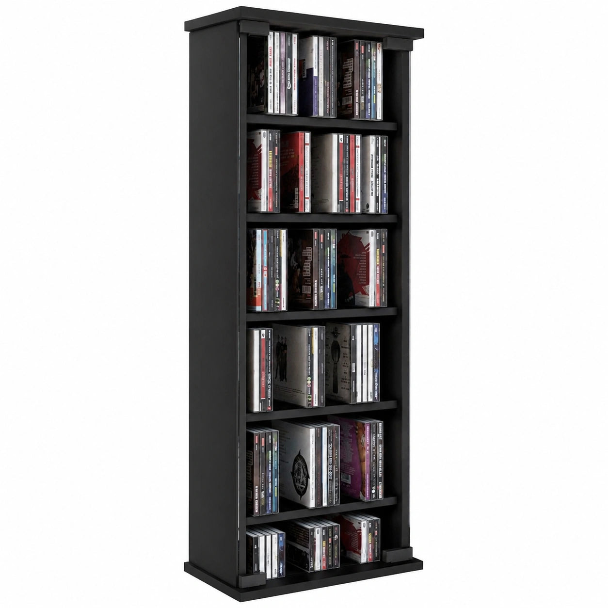 VCM Holzmedienregal für DVDs und CDs mit Farboption